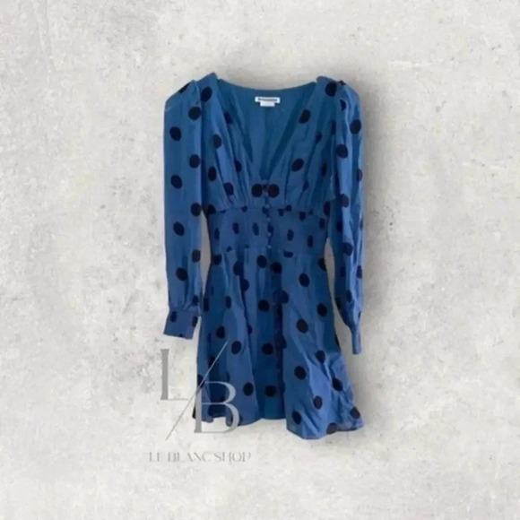 Reformation Alani Polka Dot Dress B1625 - Picture 2 of 8